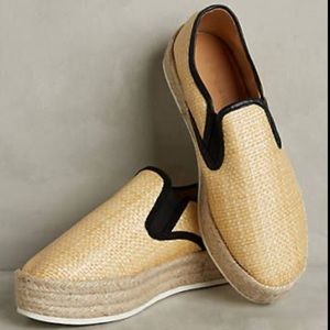 Matt Bernson Azure Espadrille Platform Sneakers Size 10